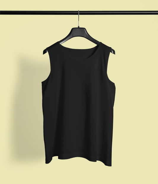 Round Neck Sleeveless Plain Gym Vest